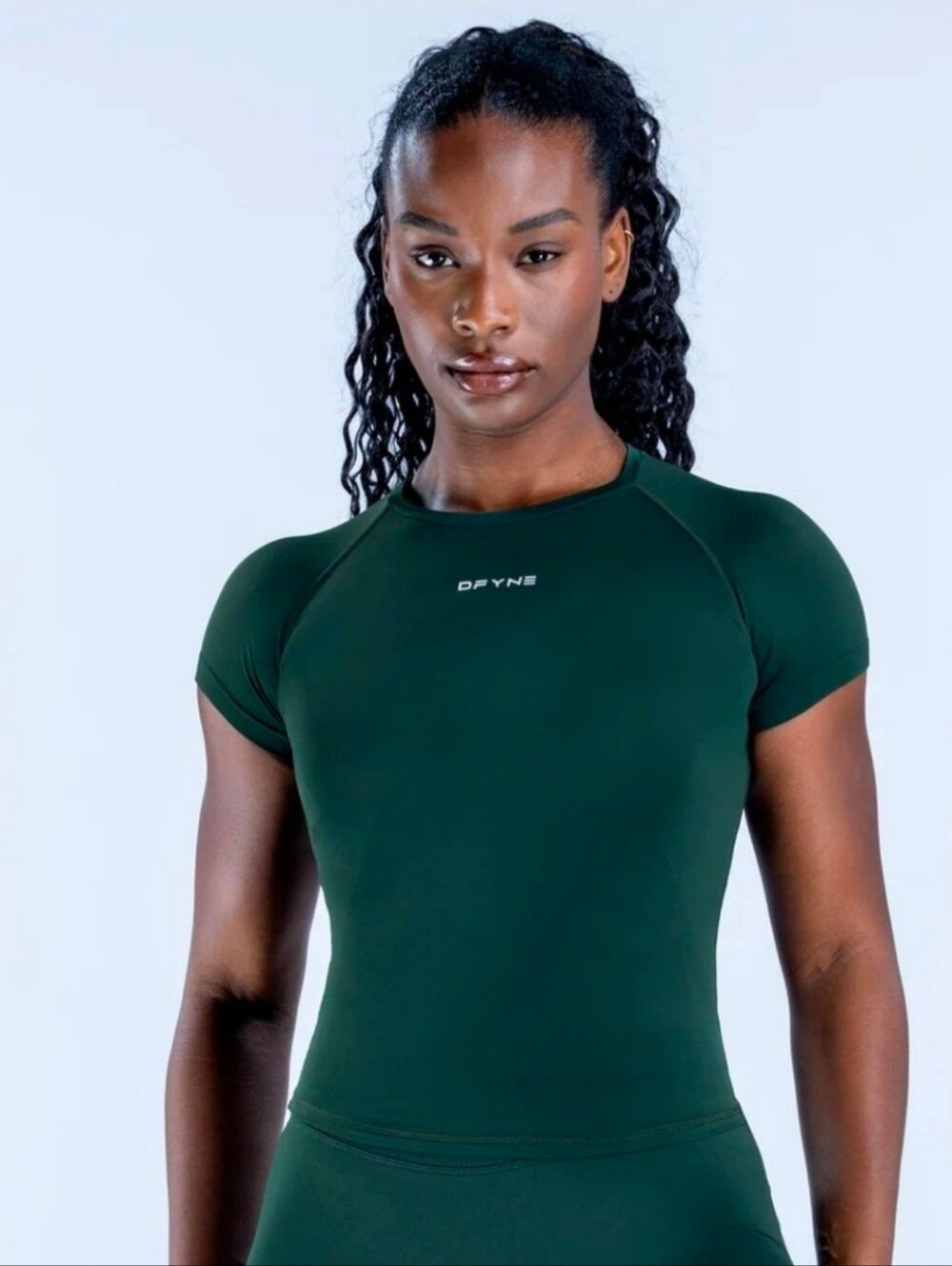 DFYNE IMPACT SHORT SLEEVE TOP PINE